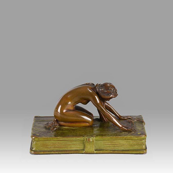 "Girl on a Book" by Franz Bergman