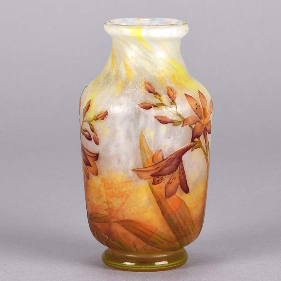 Daum Vase - Daum Freres Flower Vase - Hickmet Fine Arts