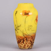 Daum Freres Vase - Art Nouveau Cameo Glass Vase 