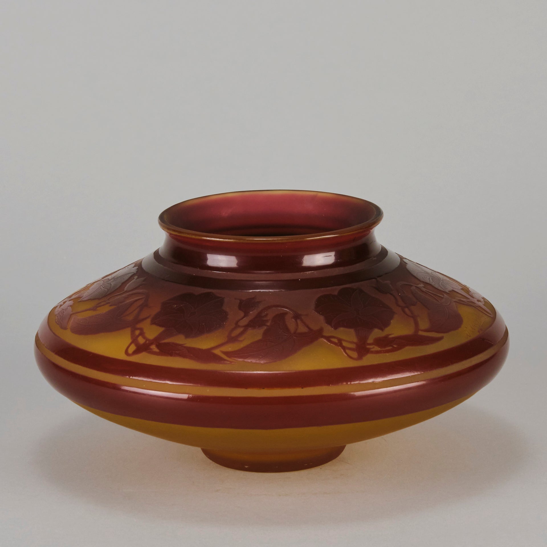 D'Argental Cameo Glass Bowl