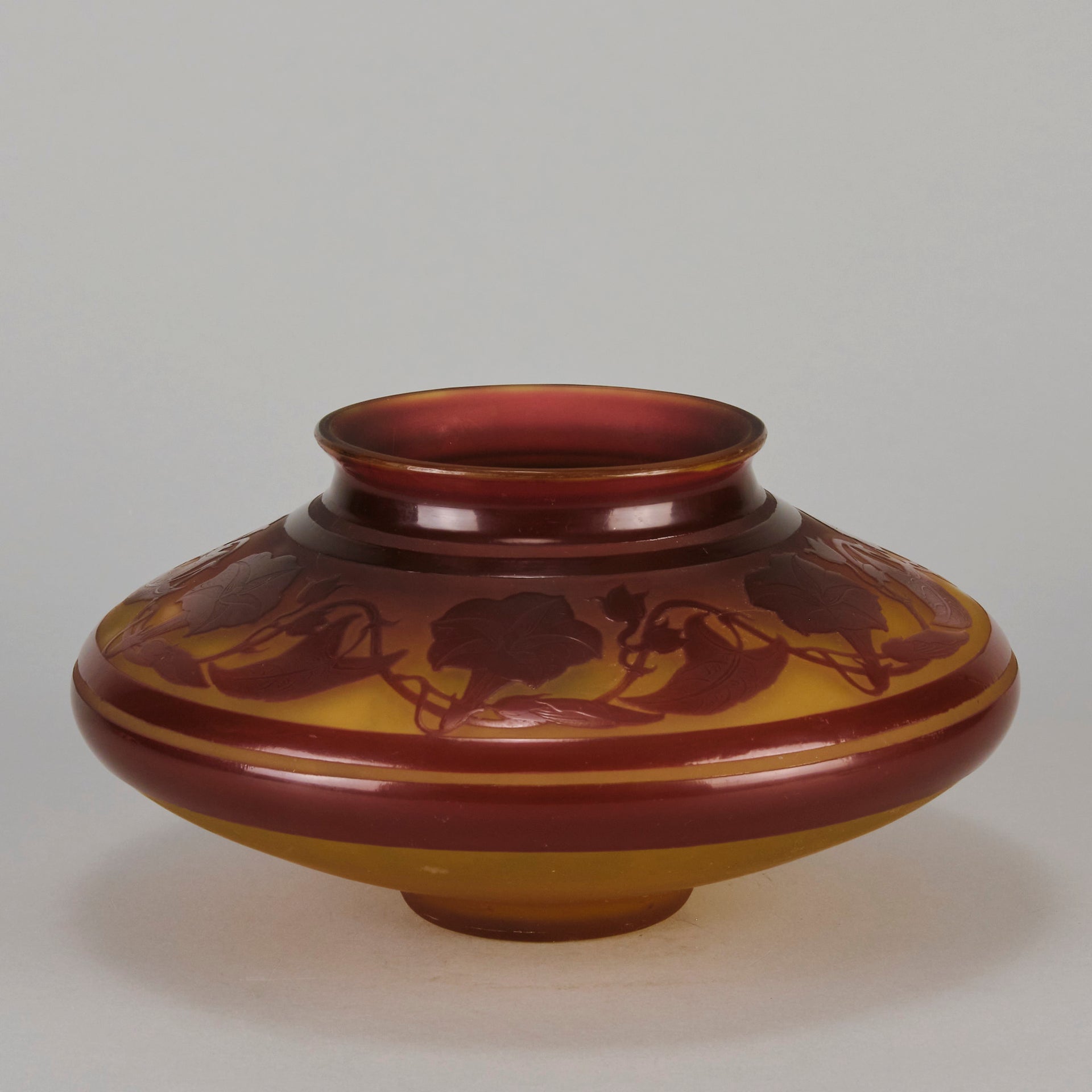 D'Argental Cameo Glass Bowl