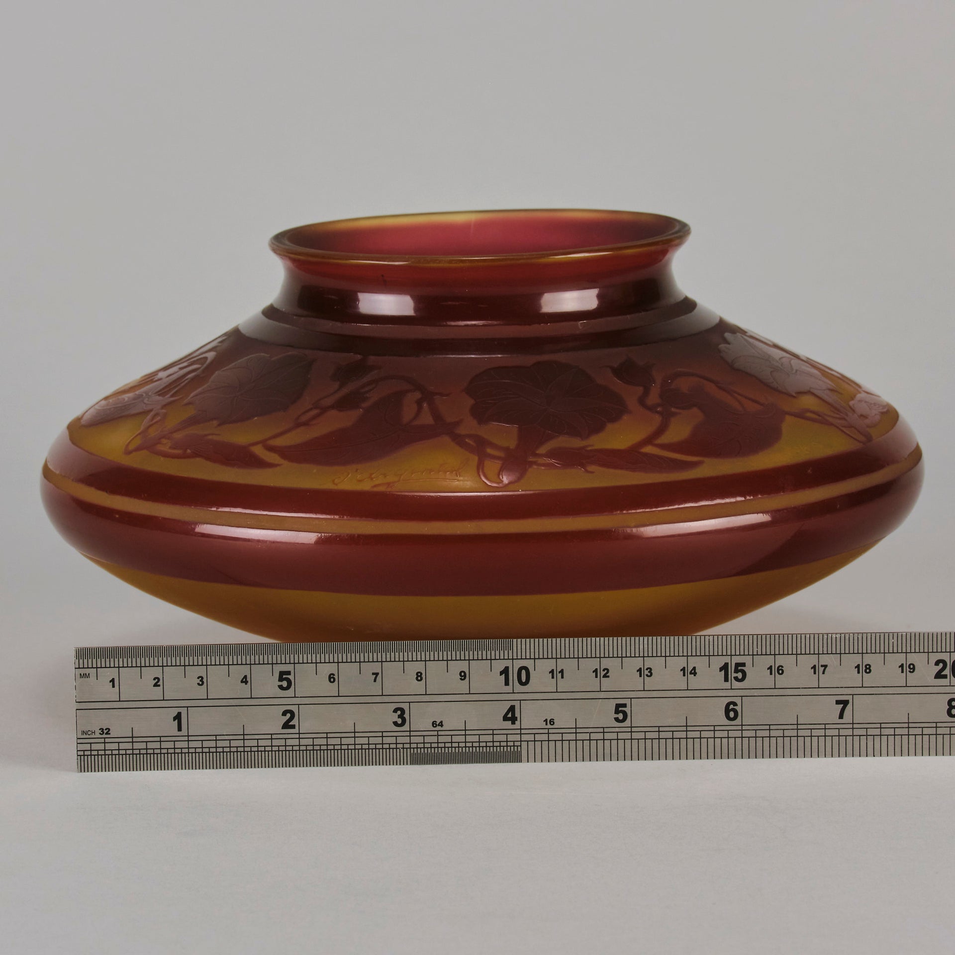 D'Argental Cameo Glass Bowl