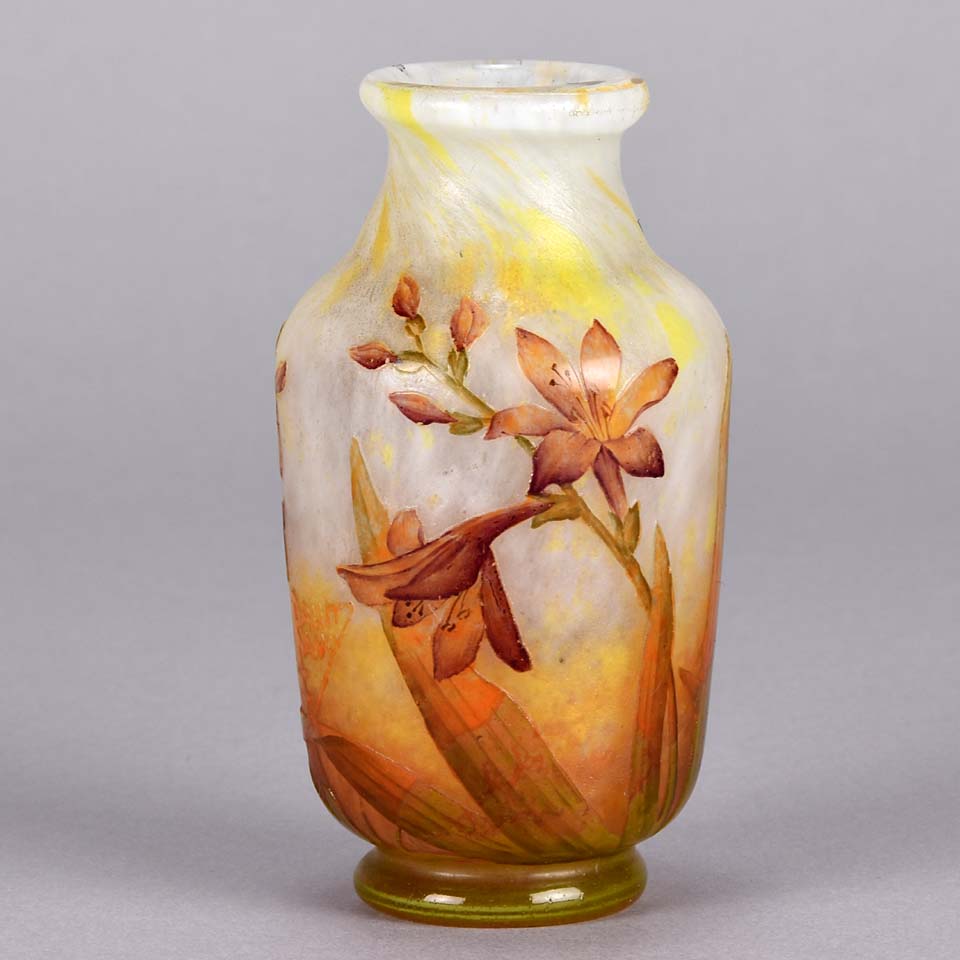 Daum Vase - Daum Freres Flower Vase - Hickmet Fine Arts
