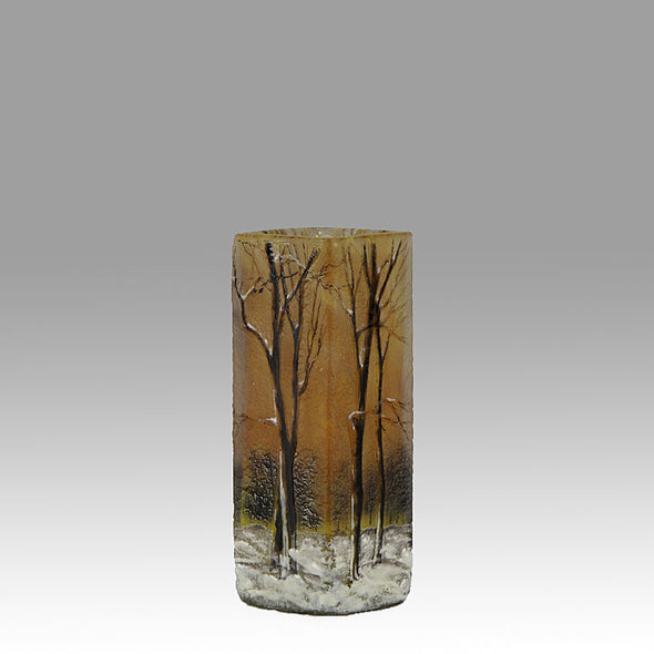 Winter Cabinet Vase by Daum Freres
