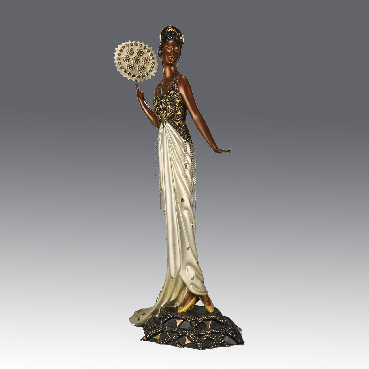 Erté Bronze Sculpture Fedora - Hickmet Fine Arts