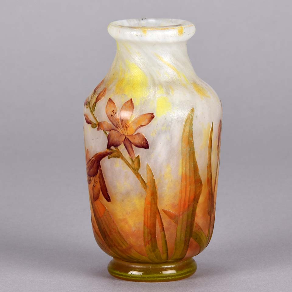 Daum Vase - Daum Freres Flower Vase - Hickmet Fine Arts