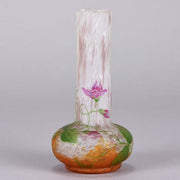 Daum Flower Vase - Daum Freres Art Nouveau Vase - Hickmet Fine Arts