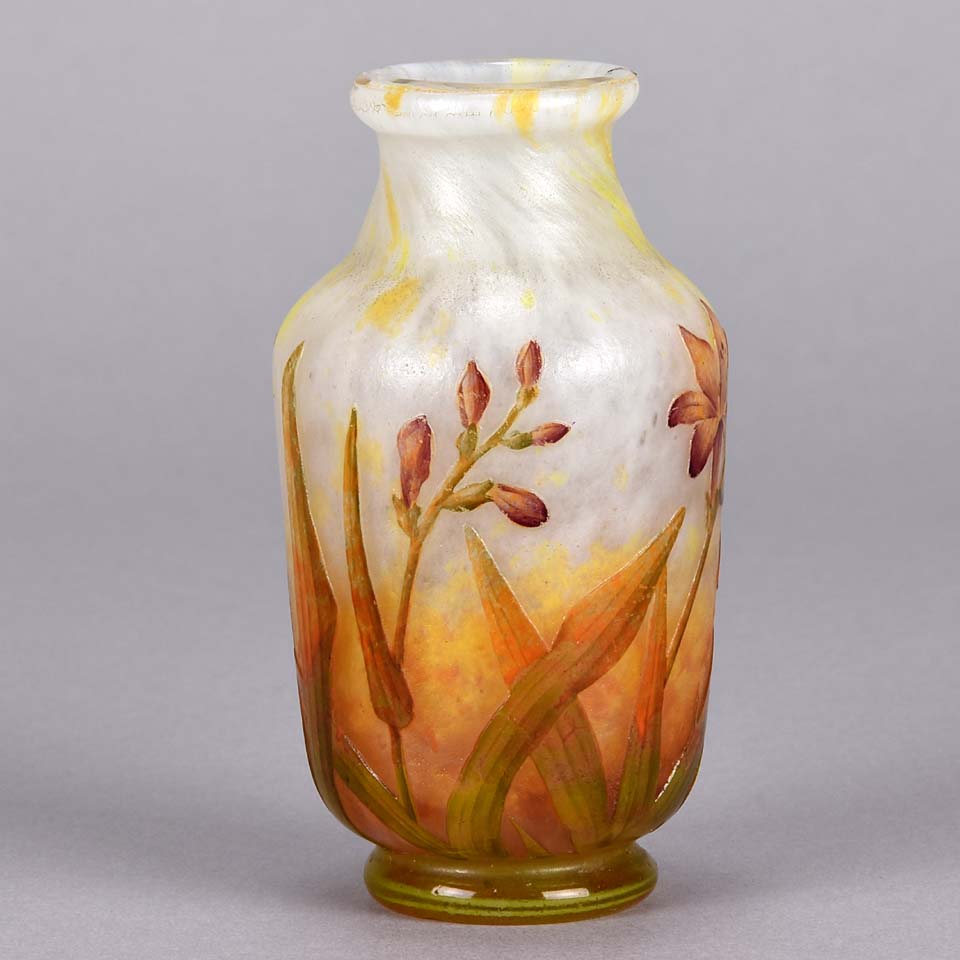 Daum Vase - Daum Freres Flower Vase - Hickmet Fine Arts