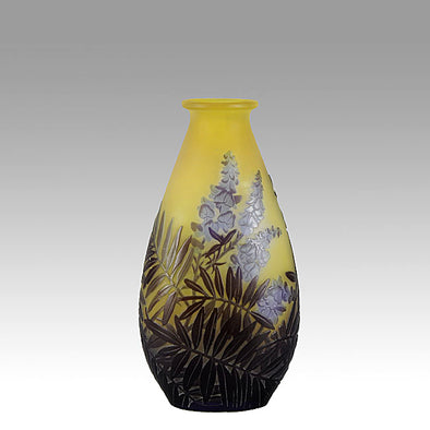 Emile Gallé, Floral Fern Vase