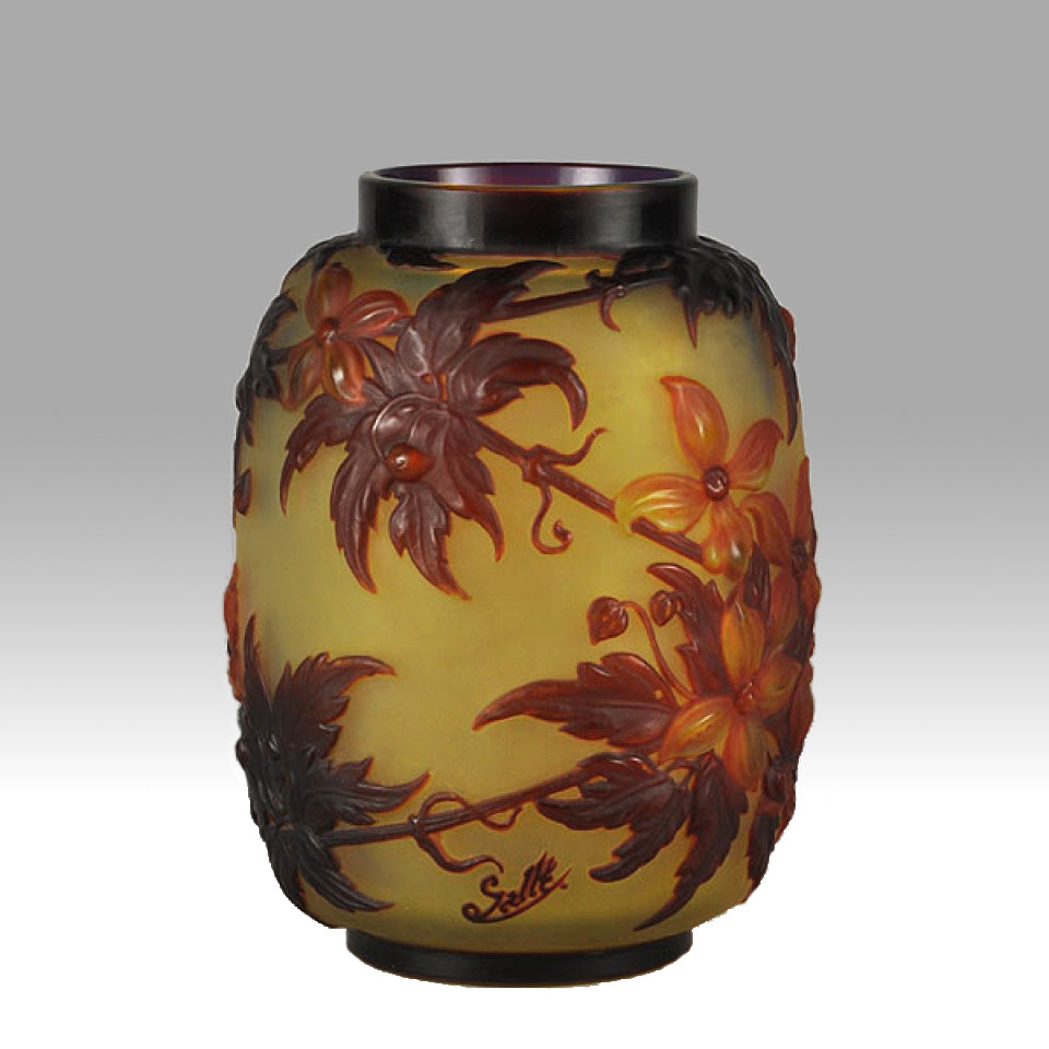 Emile Gallé, "Clematis Soufflé"