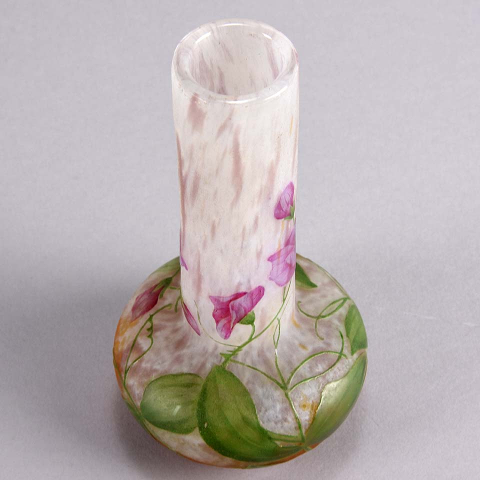 Daum Flower Vase - Daum Freres Art Nouveau Vase - Hickmet Fine Arts
