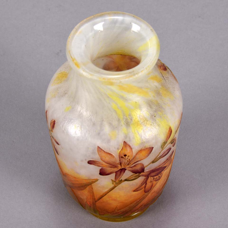 Daum Vase - Daum Freres Flower Vase - Hickmet Fine Arts