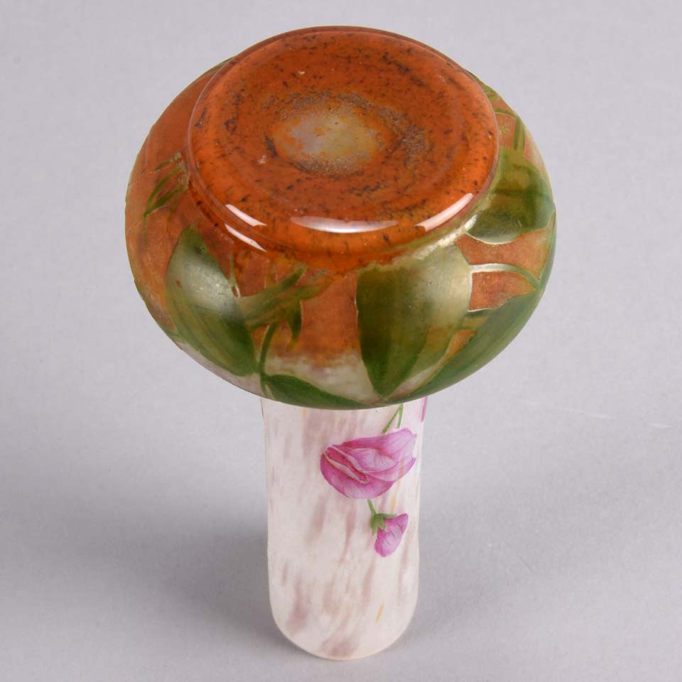 Daum Flower Vase - Daum Freres Art Nouveau Vase - Hickmet Fine Arts