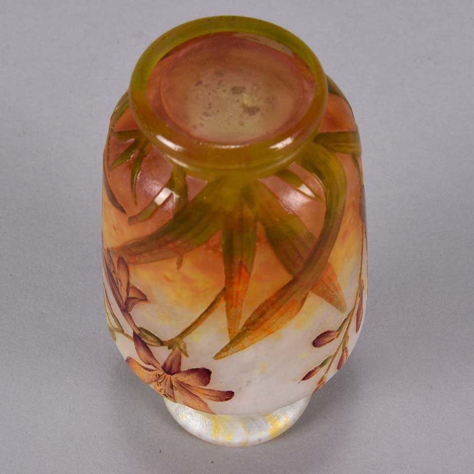 Daum Vase - Daum Freres Flower Vase - Hickmet Fine Arts