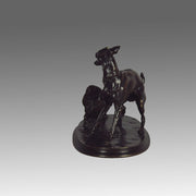 Bronze Greyhound and King Charles by Mene