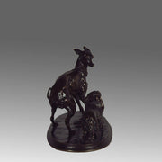 Bronze Greyhound and King Charles by Mene