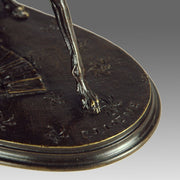 Bronze Greyhound and King Charles by Mene