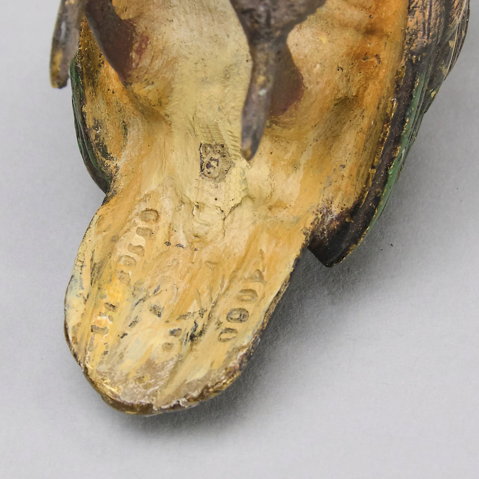 Bergman Bronze - Antique Bronze - Bergman cold painted bronze - Feeding Turkey - Franz Bergman - Hickmet Fine Arts