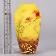 Daum Freres Vase - Art Nouveau Cameo Glass Vase 