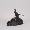 Auguste Cain Bronze of Nesting Pheasants 