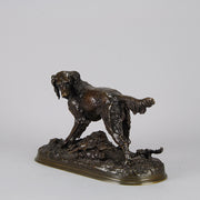 Setter and Rabbit bronze by Moigniez