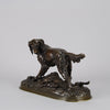 Setter and Rabbit bronze by Moigniez