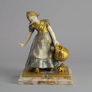 Charlotte Monginot Figure Art Deco Bronze