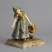 Charlotte Monginot Figure Art Deco Bronze