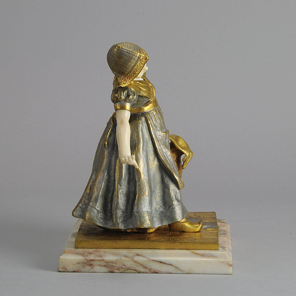 Charlotte Monginot Figure Art Deco Bronze