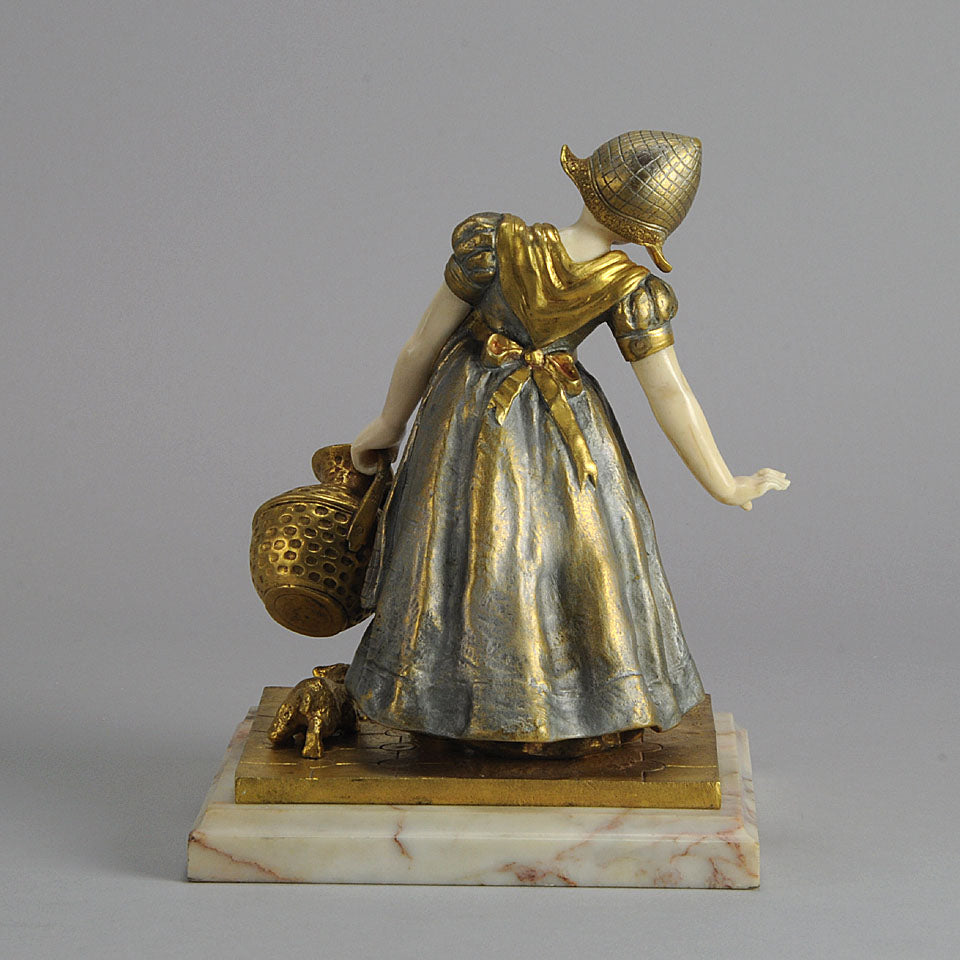 Charlotte Monginot Figure Art Deco Bronze