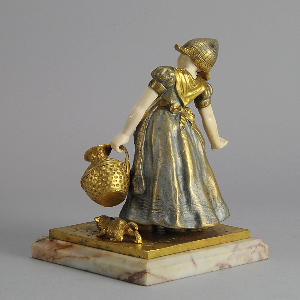 Charlotte Monginot Figure Art Deco Bronze