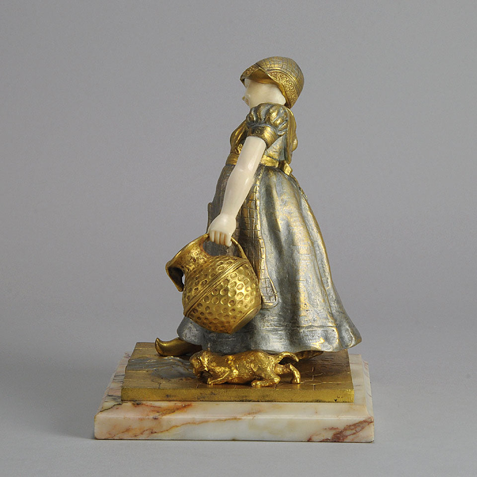 Charlotte Monginot Figure Art Deco Bronze