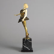 Art Deco Poertzel Figure Bronze & Ivory 