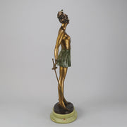Bruno Zach Fencer Art Deco Bronze