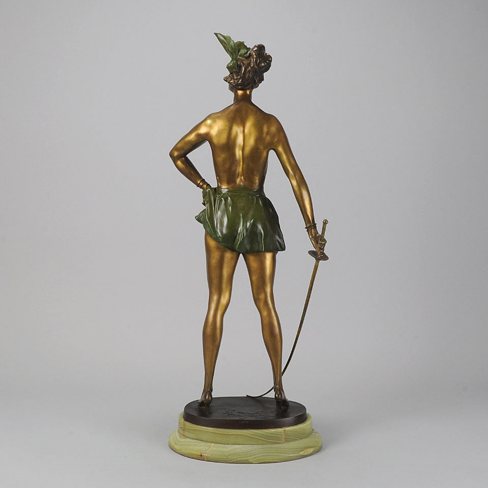 Bruno Zach Fencer Art Deco Bronze