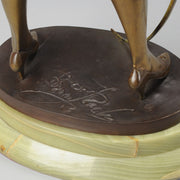 Bruno Zach Fencer Art Deco Bronze