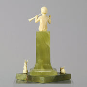 Boy With Rabbits by Ferdinand Preiss