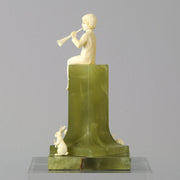 Boy With Rabbits by Ferdinand Preiss