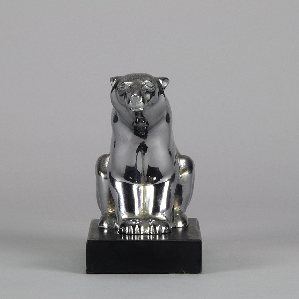 Art Deco Bear Car Mascot 