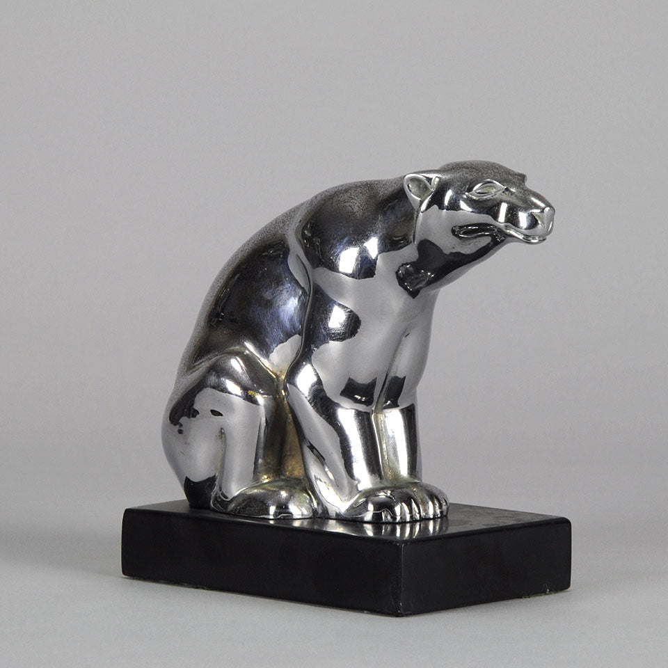 Art Deco Bear Car Mascot 