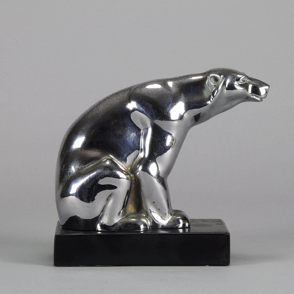Art Deco Bear Car Mascot 