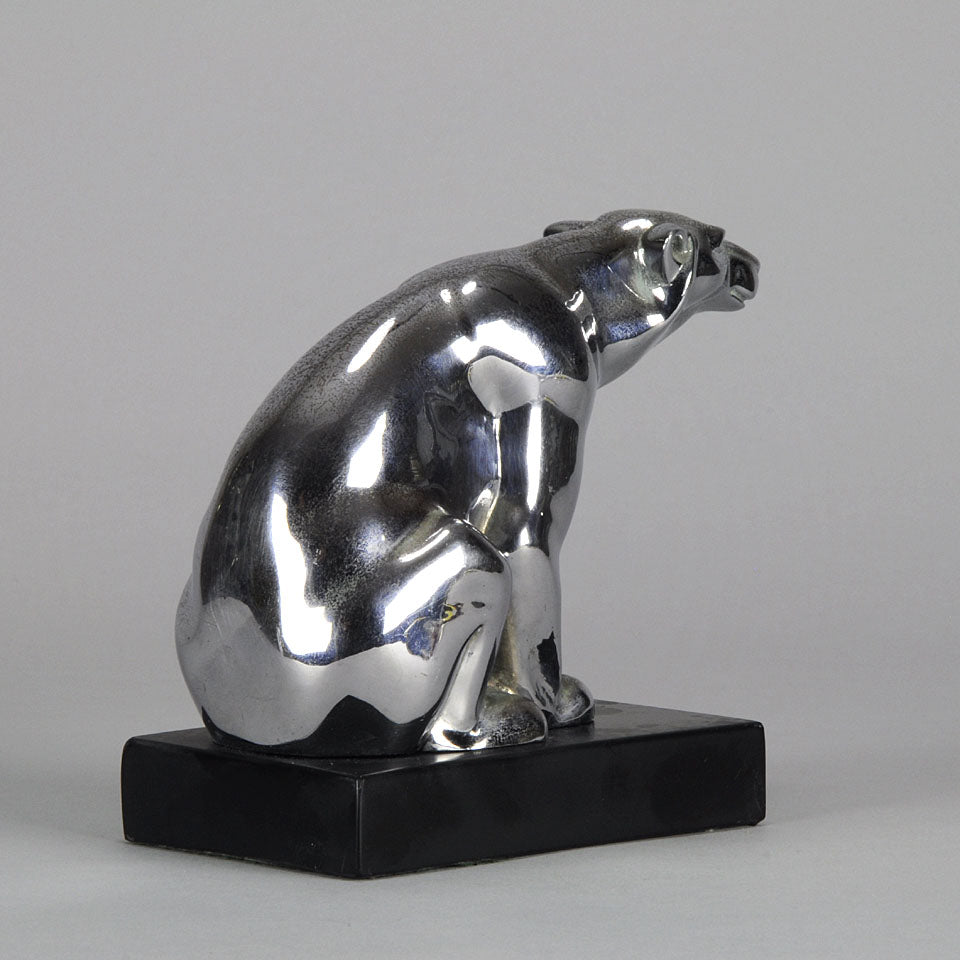 Art Deco Bear Car Mascot 