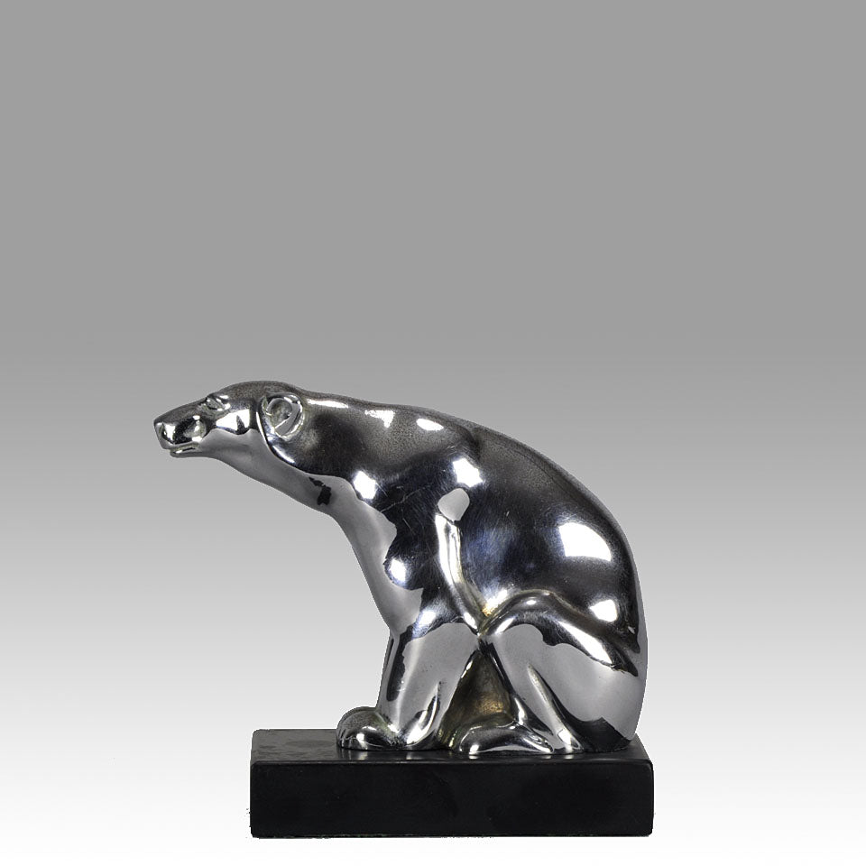 Art Deco Bear Car Mascot 