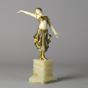 Art Deco Bronze & Ivory Figure by Louis Sosson