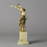 Art Deco Bronze & Ivory Figure by Louis Sosson