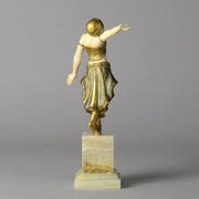 Art Deco Bronze & Ivory Figure by Louis Sosson