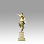 Art Deco Bronze & Ivory Figure by Louis Sosson