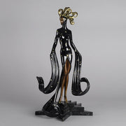 Erté Bronze Sculpture Bal Tabarin - Cold Painted Bronze - Hickmet Fine Arts