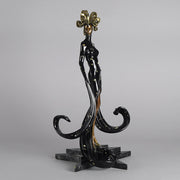 Erté Bronze Sculpture Bal Tabarin - Cold Painted Bronze - Hickmet Fine Arts