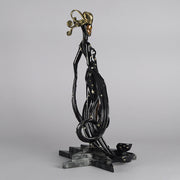 Erté Bronze Sculpture Bal Tabarin - Cold Painted Bronze - Hickmet Fine Arts